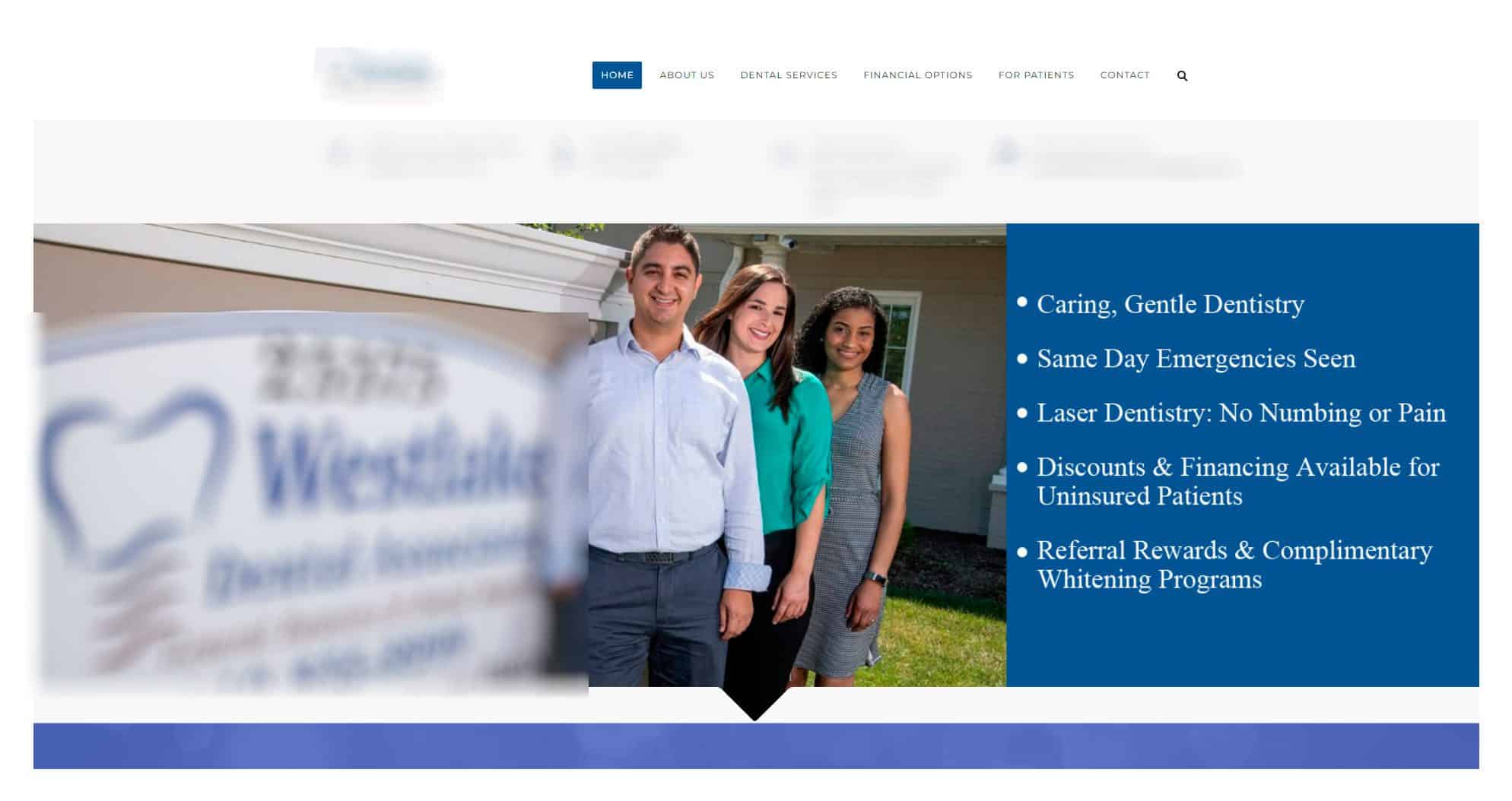 Dental Services Provider Website Design