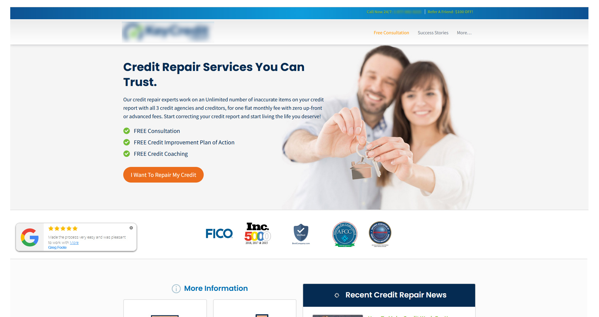 Financial Services Company Website Design